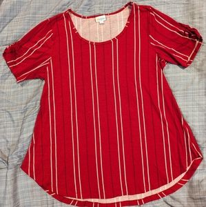 Lularoe Morgan Shirt with hearts